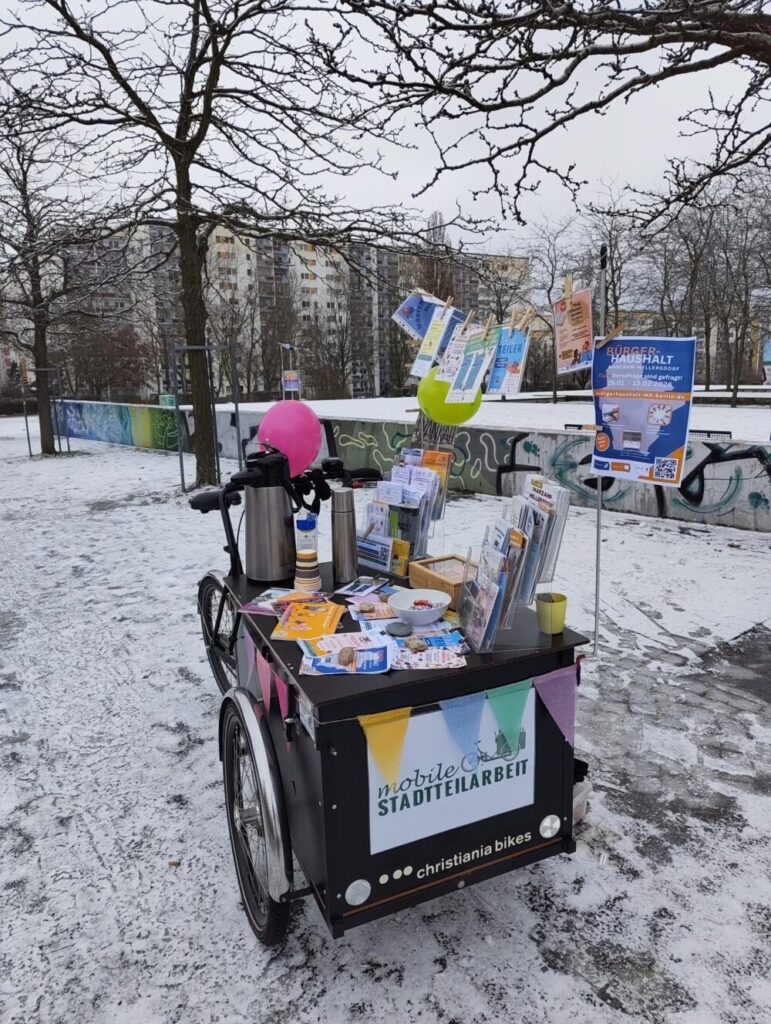 Fotolastenrad im Schnee
