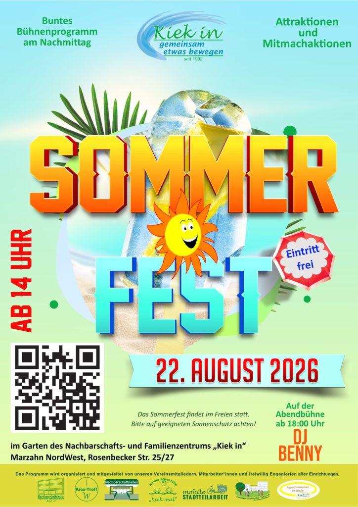 Sommerfest Plakat 2026